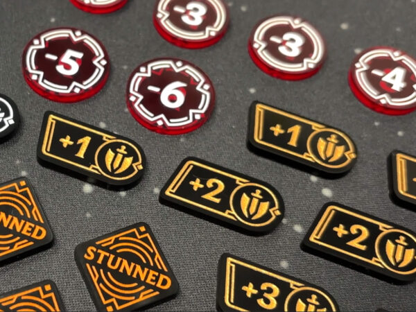 Riftbound compatible acrylic token set by LaserGaming