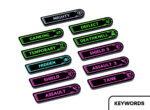 Riftbound compatible acrylic keyword token set by LaserGaming