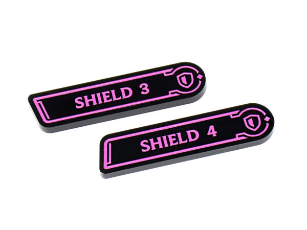 Riftbound compatible acrylic keyword token Shield by LaserGaming