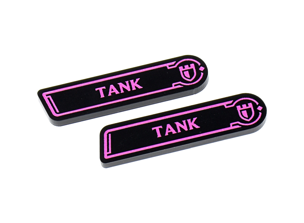 Riftbound compatible acrylic keyword token Tank by LaserGaming Riftbound compatible acrylic keyword token Tank by LaserGaming