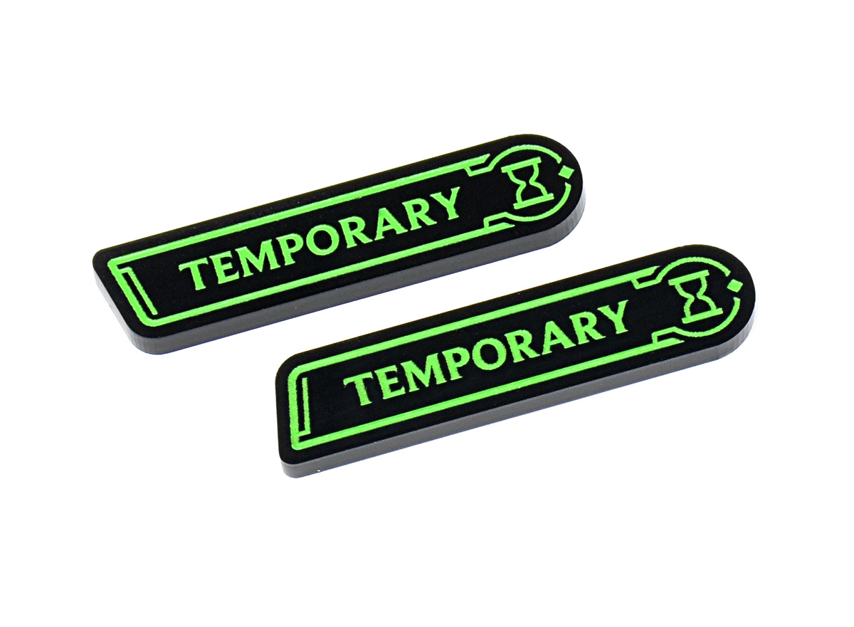 Riftbound compatible acrylic keyword token Temporary by LaserGaming Riftbound compatible acrylic keyword token Temporary by LaserGaming