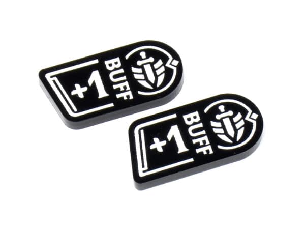 Riftbound compatible acrylic Buff modifier token set by LaserGaming