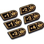 MIGHT + Plus positive modifiers (double sided) tokens compatible with RIFTBOUND TCG