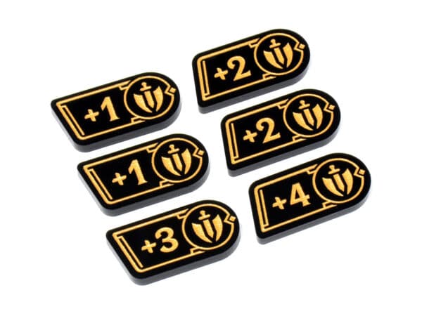 Riftbound compatible acrylic Might modifier token set by LaserGaming