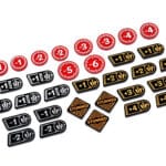 RIFTBOUND TCG compatible acrylic token upgrade set (Double-sided) with damage