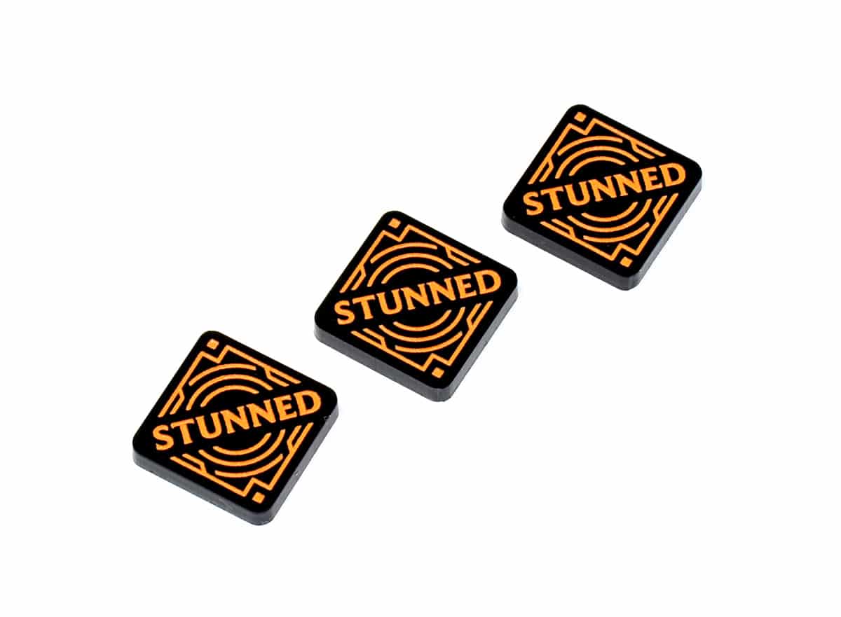 Riftbound compatible acrylic Stunned token set by LaserGaming Riftbound compatible acrylic Stunned token set by LaserGaming