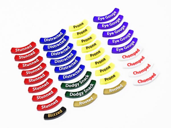 Starter Pack tab markers compatible with Blood Bowl